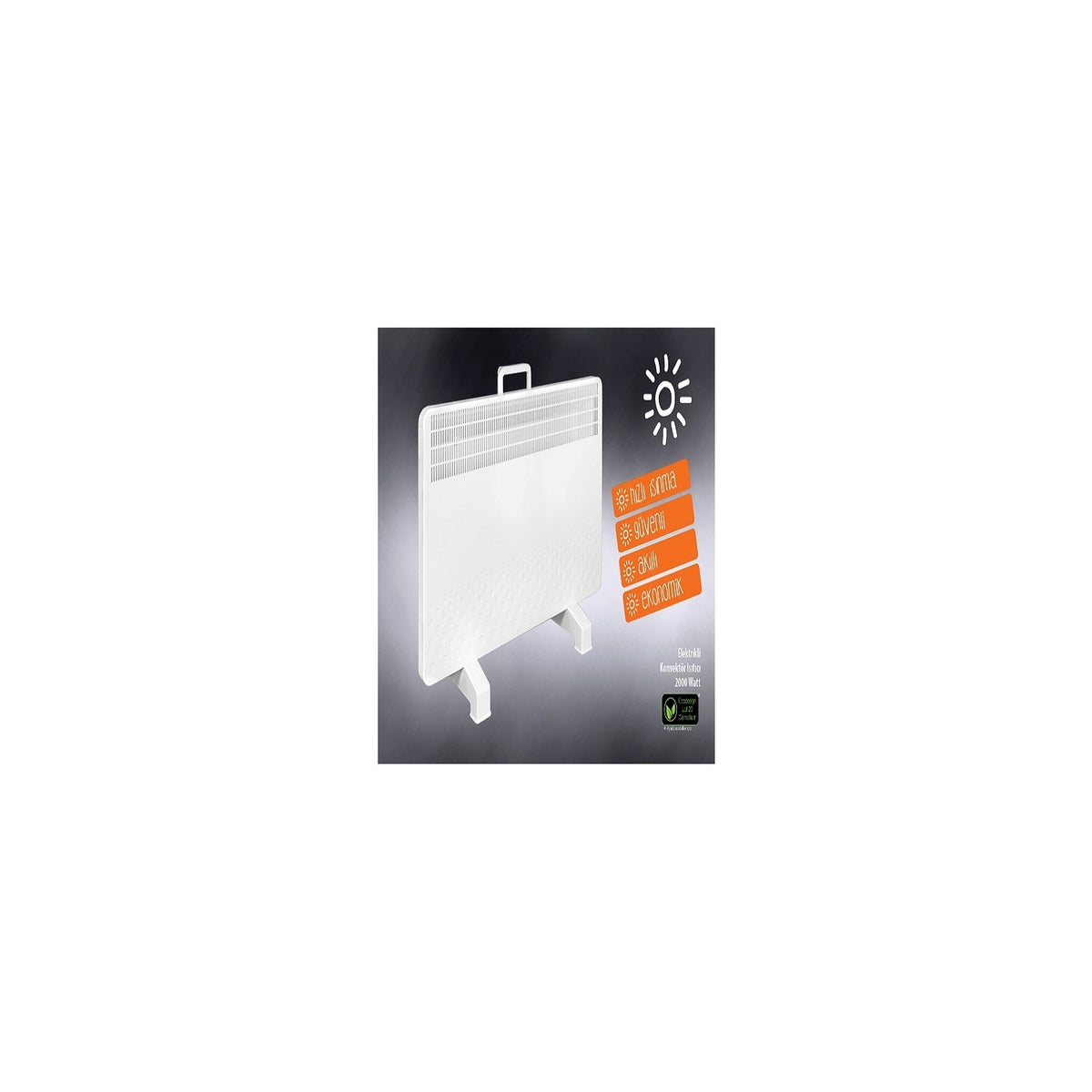 Solaris Manuel Konvektör Isıtıcı 2000 W – Beyaz, 45x70 cm (KIP4570M20)