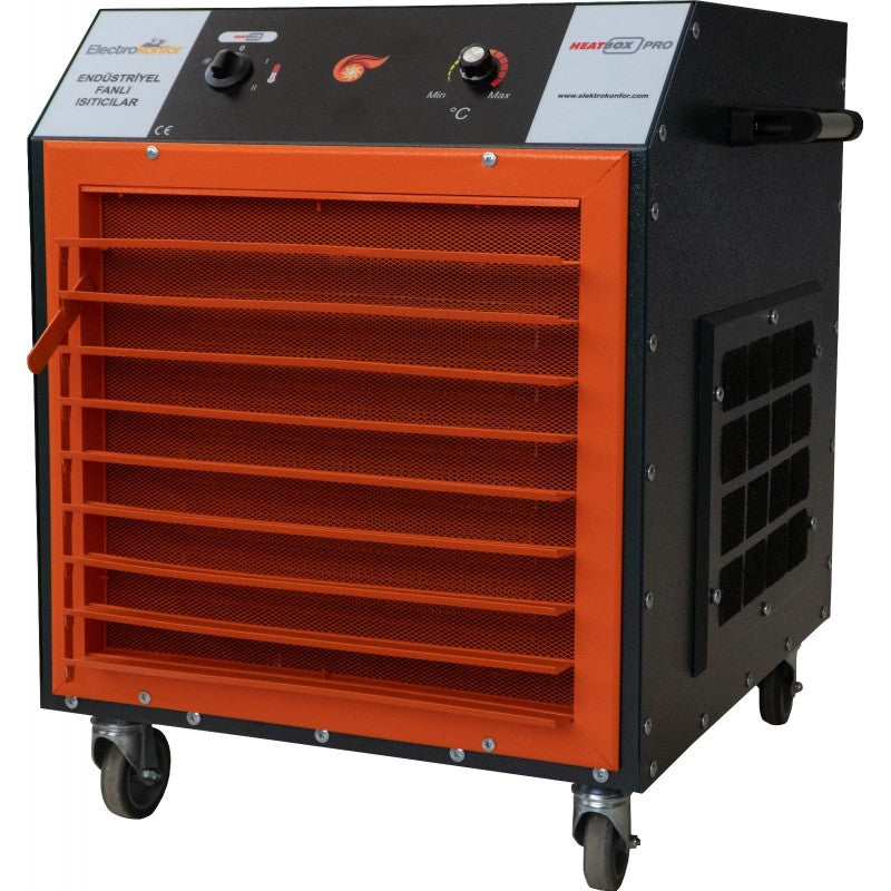 Heatbox Pro Endüstriyel Fanlı Isıtıcı 9000/18000 W – Trifaze, Füme