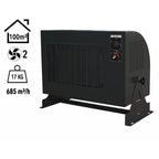 Heatbox Pro Endüstriyel Fanlı Isıtıcı 4500/9000 W – Trifaze, Füme