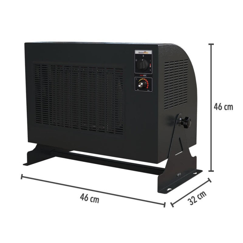 Heatbox Pro Endüstriyel Fanlı Isıtıcı 4500/9000 W – Trifaze, Füme
