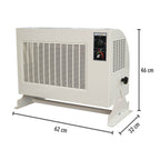 Heatbox Pro Endüstriyel Fanlı Isıtıcı 4500/9000 W – Trifaze, Krem