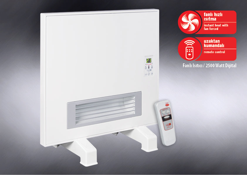 İvigo EFP4550E25B 2500 W fanlı dijital panel ısıtıcı