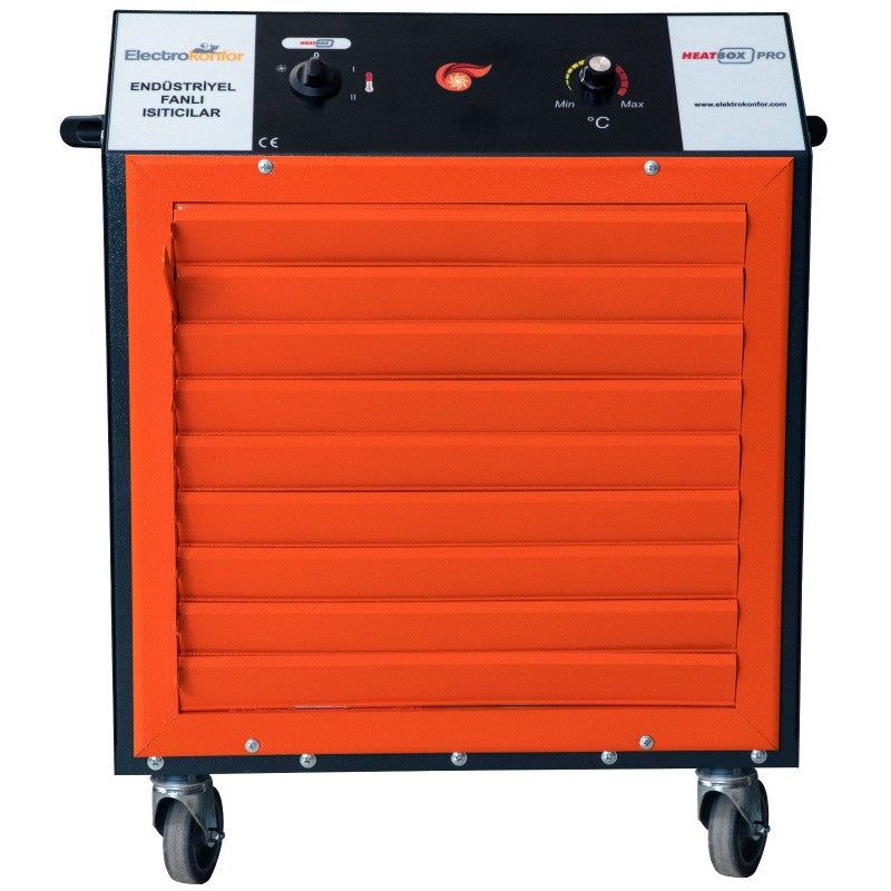 Heatbox Pro Endüstriyel Fanlı Isıtıcı 15000/30000 W – Trifaze, Füme