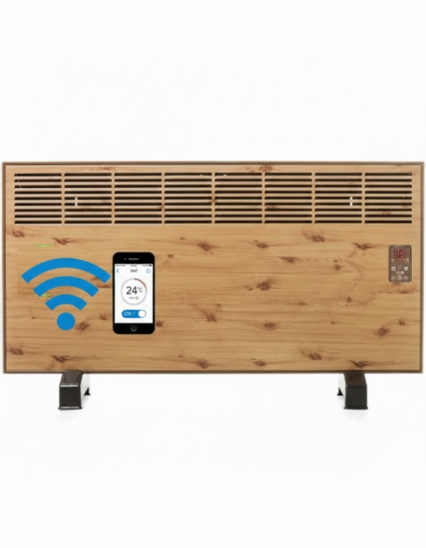 İvigo EPK4590E25AW 2500 W ahşap desen dijital konvektör ısıtıcı