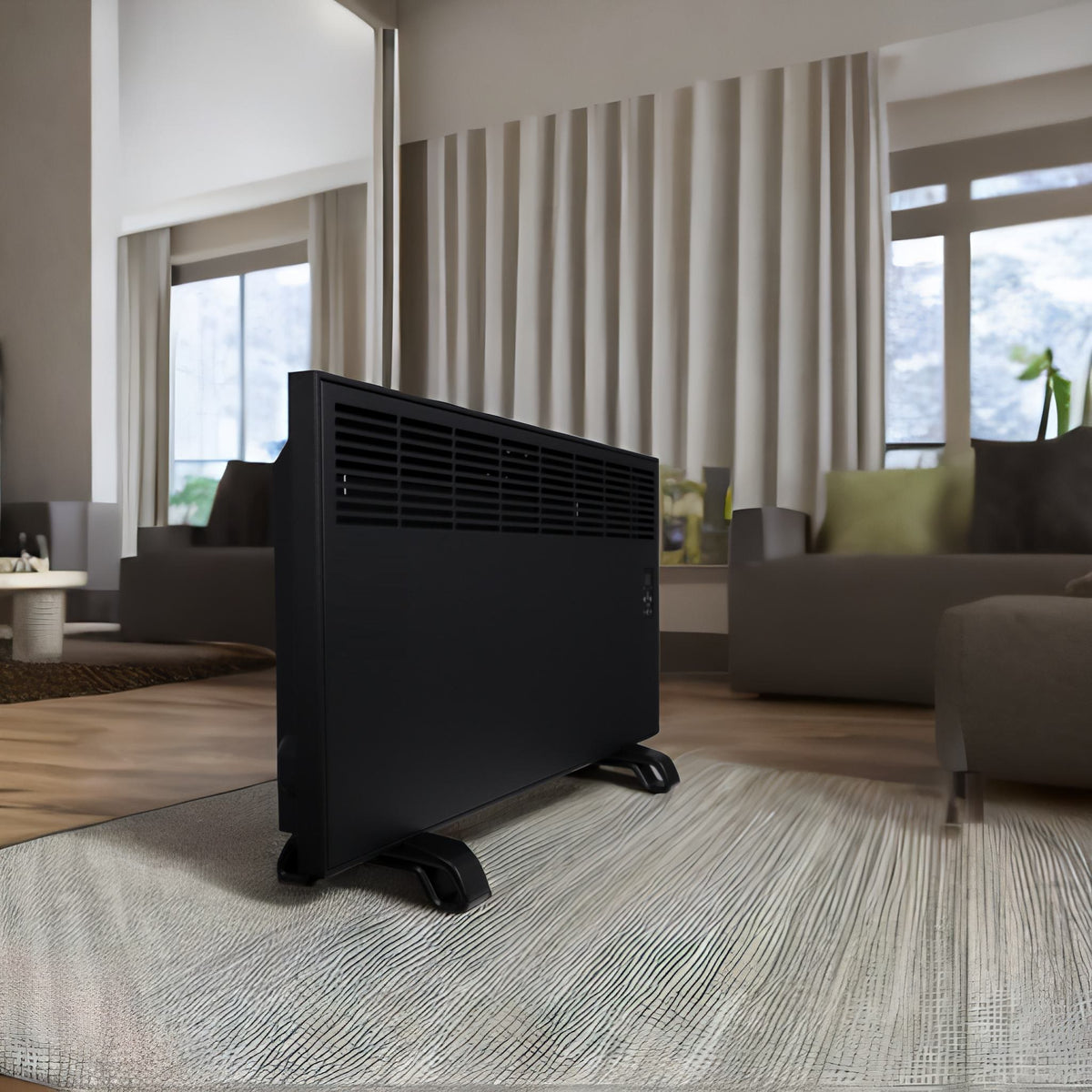 İvigo EPK4590E25S 2500 W mat siyah dijital konvektör ısıtıcı