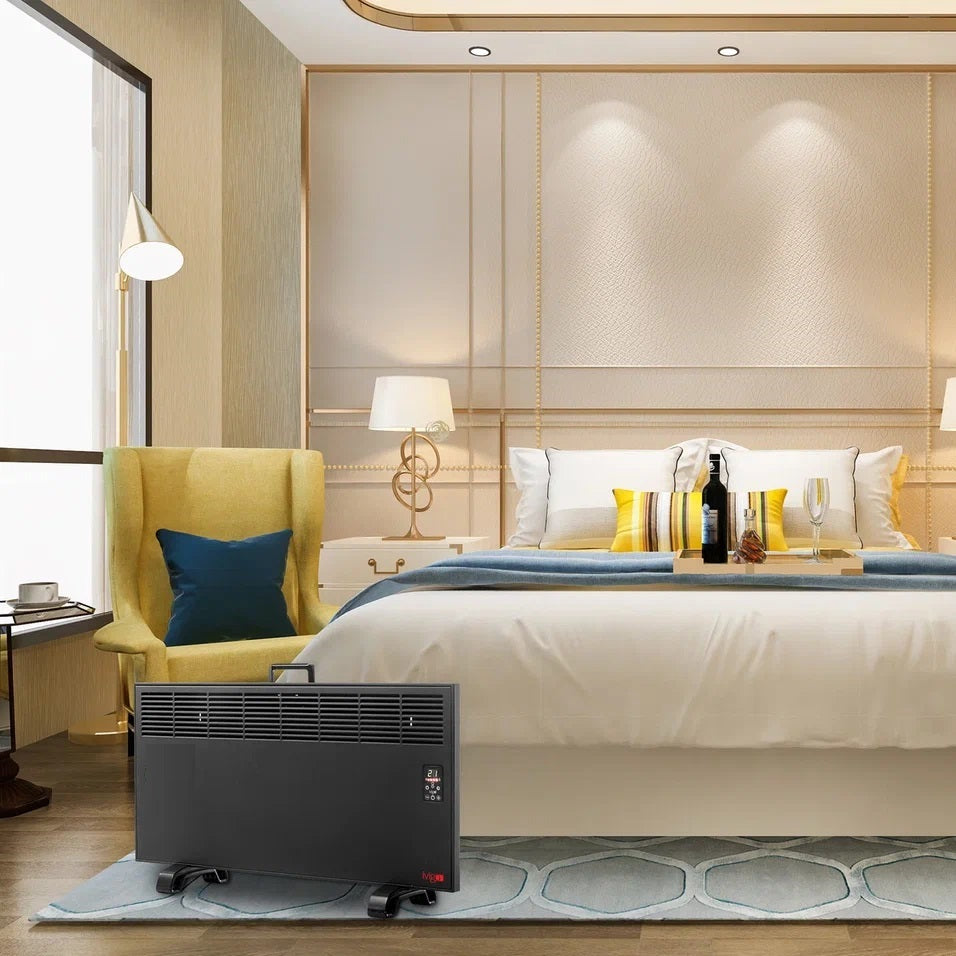 İvigo EPK4590E25S 2500 W mat siyah dijital konvektör ısıtıcı